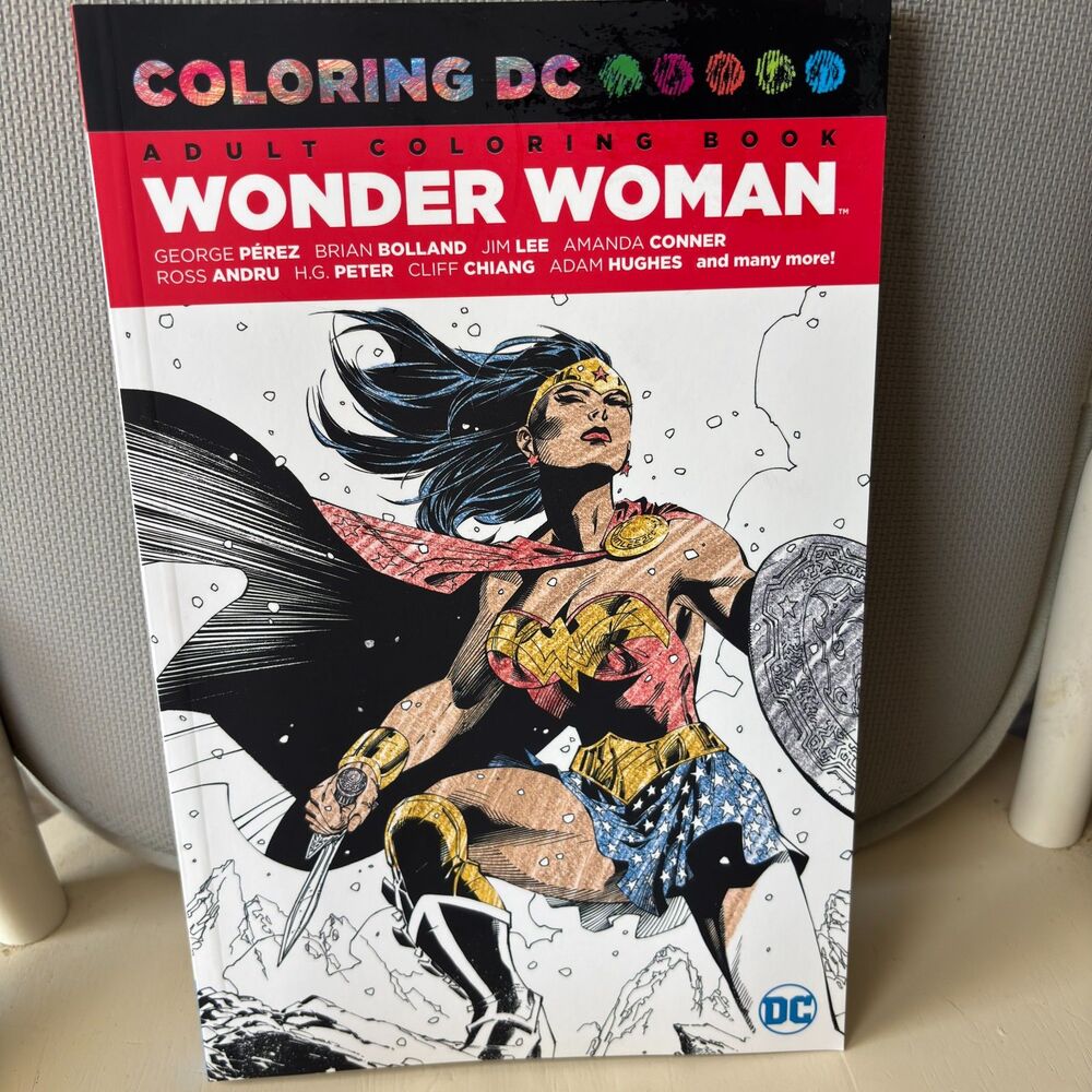 DC Comics Coloring DC Adult Wonder Woman Art Of Comic Legends Coloring Book